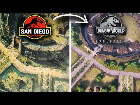 Building JURASSIC PARK SAN DIEGO in Jurassic World Evolution