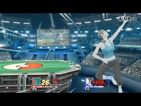Super Smash Bros. Wii U: Mr. Game & Watch (OutcastAutumn) vs. Wii Fit Trainer