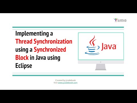 67 Implementing A Thread Synchronization Using A Synchronized Block In Java Using Eclipse