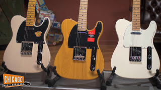 Comparing Fender Electric Guitar Series | CME Gear Demo | Shelby Pollard