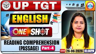 UP TGT English Classes 2026 | English: Reading Comprehension | UP TGT English One Shot Class