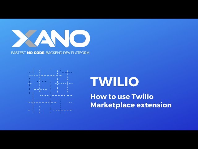 Xano - Twilio SMS Demo