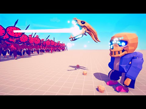 SANS vs ARMY OF UNITS - Totally Accurate Battle Simulator TABS