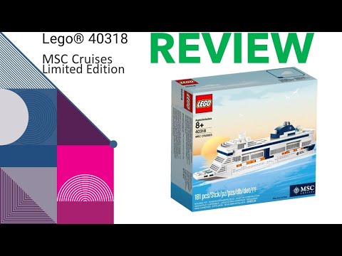 LEGO® - 40318 - MSC Cruises (REVIEW) # Ben's Lego ® / Klemmbausteine Welt - Video 150