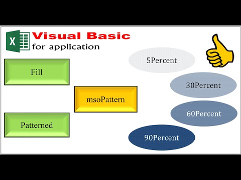 Excel VBA - Change pattern of shapes on cell change