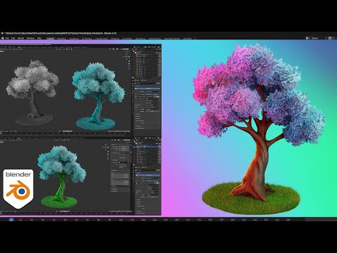 Stylized Trees Made Easy – Blender & Substance Painter Workflow
