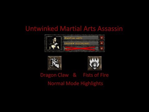 AriveAlive Diablo II Single Player Untwinked Martial Arts Assassin Normal Highlights