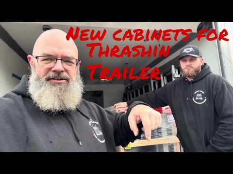 Bike Week 2026!! ￼ pre-trip inspection and installing the cabinets into the thrashin trailer ￼
