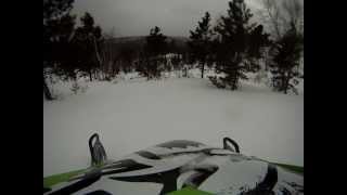 preview picture of video 'BLACK HILLS 2012 SNOWMOBILING AND CRASH'