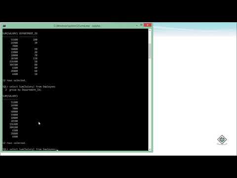 Oracle SQL Group By Clause