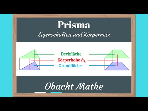 Prisma: Eigenschaften und Körpernetz | ganz einfach erklärt | ObachtMathe