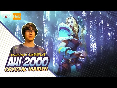 AUI_2000 Pos 5 Crystal Maiden Gameplay | 7.27d