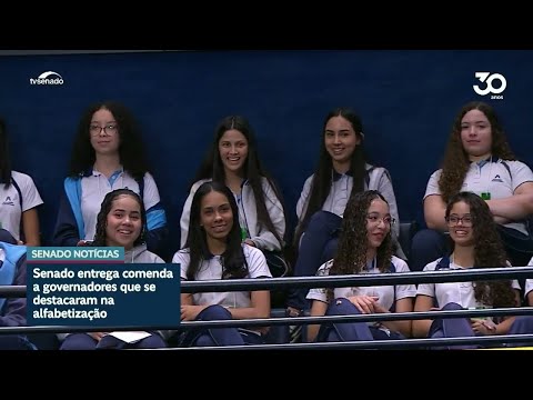 Senado entrega comenda a estados com bons resultados na alfabetização infantil