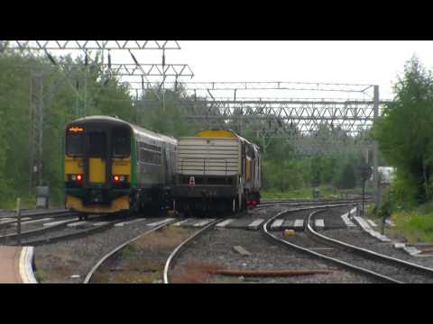 DRS Class 37 & 20, 37667 & 20302, 6M63 Passing Walsall 16th May 2014