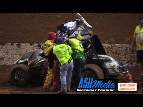 Sprintcars: Luke Oldfield Rollover - Archerfield Speedway