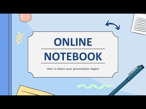 Free Online Notebook Presentation Template for PowerPoint & Google Slide by GreatPPT.com