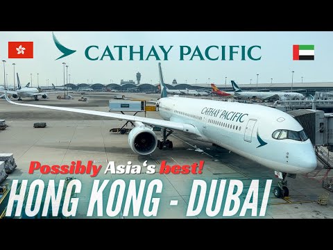 DEVE VOAR Cathay Pacific! | Hong Kong - Dubai | Classe Econômica Cathay Pacific | A350-900 | Relatório de viagem