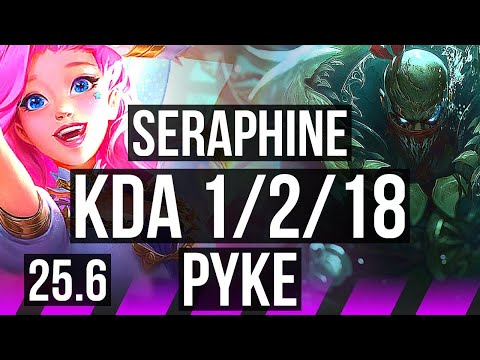 SERAPHINE & Ashe vs PYKE & Kai'Sa (SUP) | 1/2/18 | EUW Challenger | 25.6