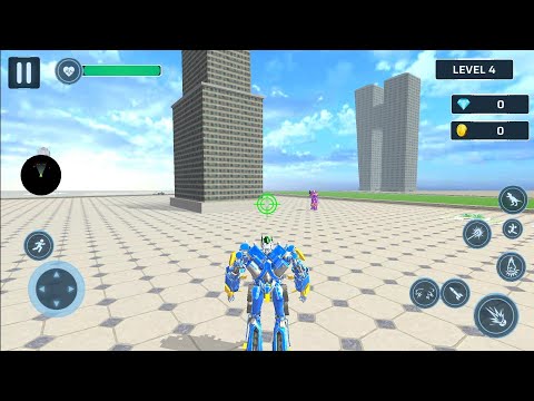 Dino Robot Police Car Games - Android Gameplay #2