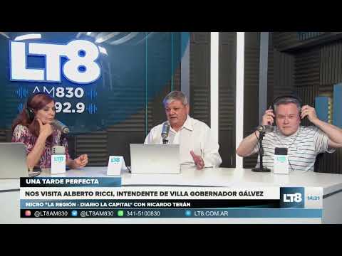 ALBERTO RICCI, intendente de Villa Gobernador Gálvez