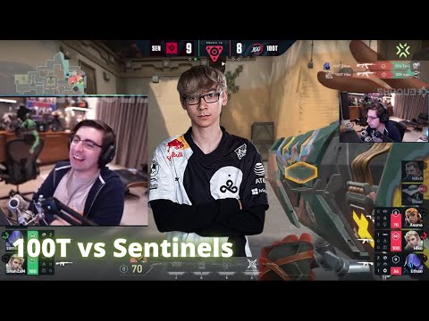 SHROUD REACTS TO 100T VS SENTINELS | CONTENTIOUS MATCH | VALORANT MASTERS