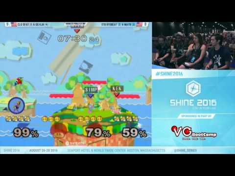 Shine 2016 SSBM - CLG | SFAT & GG | KJH Vs. STB | Ryobeat & HBA | MayB - Melee Doubles