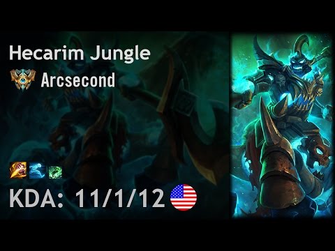 Hecarim Jungle vs Skarner - Arcsecond - NA Challenger Patch 7.1
