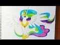 Как нарисовать пони Принцесса Селестия, How to draw pony Princess Celestia 