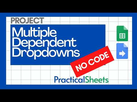 How to Create DEPENDENT Dropdowns in Google Sheets WITHOUT Code 
