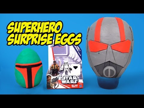 Marvel Superhero Play-Doh Surprise Eggs with Ant Man! by KidCity Video