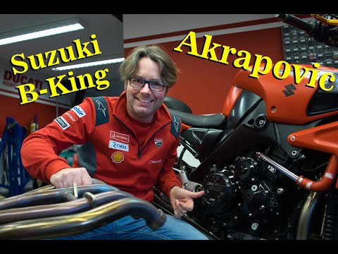Suzuki B-King Akrapovic 4in1❗der letzte Schliff fürs Dragbike , Redrider rockt die 1/4Meile ❗Sound❗