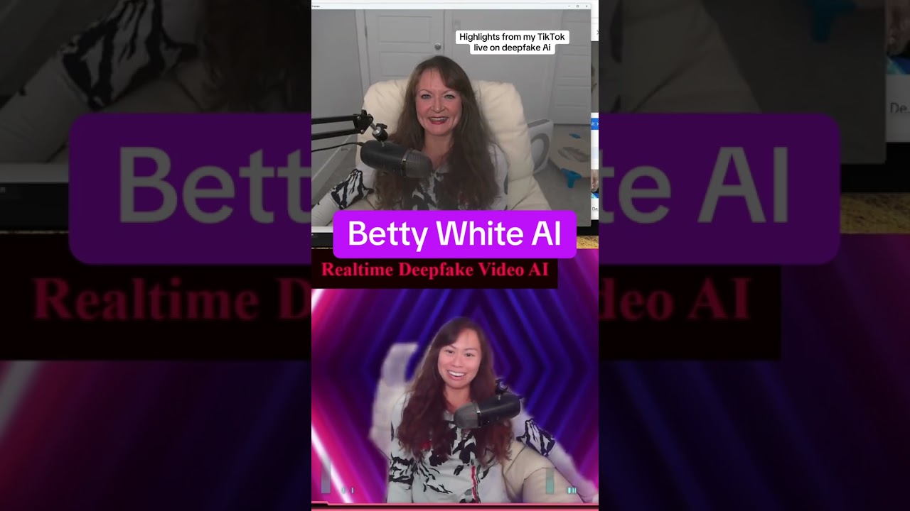 Deepfake livestream AI as Taylor Swift, Betty White, Michelle Yeoh, Wednesday Addams, and Anthony Ki
