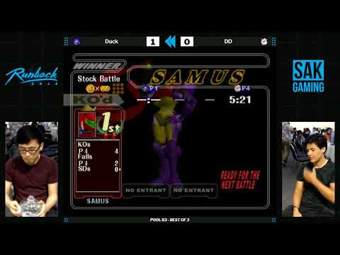 Runback 2018 Pools - Duck (Samus) vs DD (Jigglypuff)