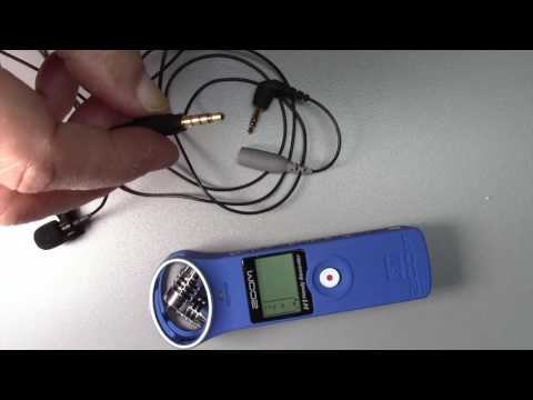 Shure Lav Mic to Zoom H1 using TRRS to TRS adapter