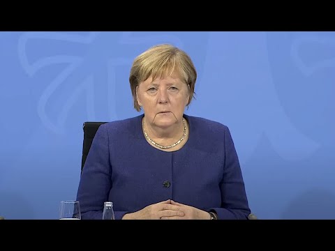18.11.2021 - Angela Merkel, Olaf Scholz, Michael Müller und Hendrik Wüst - MPK: Neue Schutzmaßnahmen