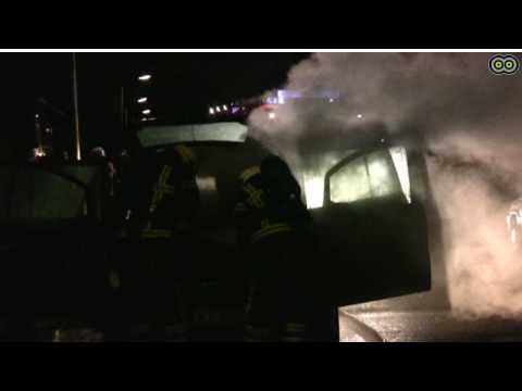 Autobrand in Uithoorn ( Admiraal van Ghentlaan )