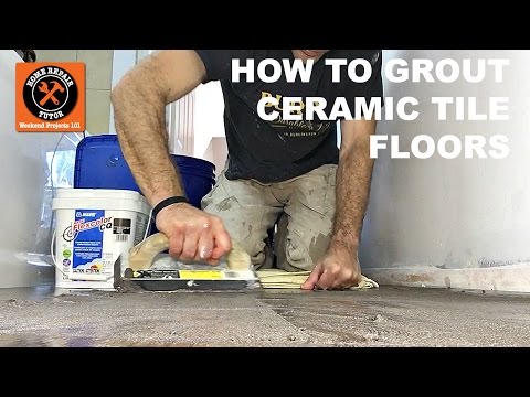 How to Grout Ceramic Tile Bathroom Floors with Mapei Flexcolor CQ (Step-by-Step)