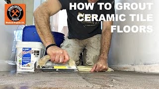 How to Grout Ceramic Tile Bathroom Floors with Mapei Flexcolor CQ (Step-by-Step)