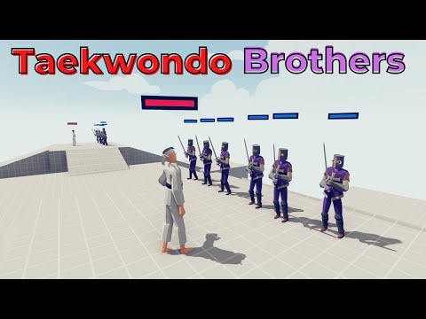 Taekwondo Brothers Vs All Units - (2x12) - 🥋🥋 | TABS - Totally Accurate Battle Simulator