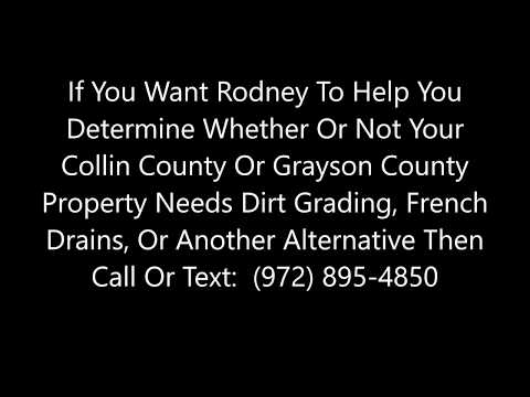 Yard Drainage And French Drains In McKinney, Sherman, Plano, And Collin And Grayson Counties