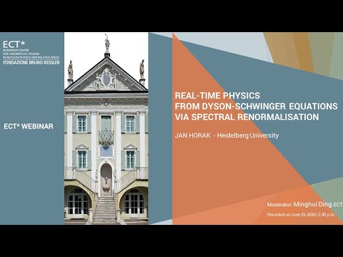 ECT* WEBINAR | Real-time Physics from Dyson-Schwinger Equations via Spectral Renorm... | Jan Horak