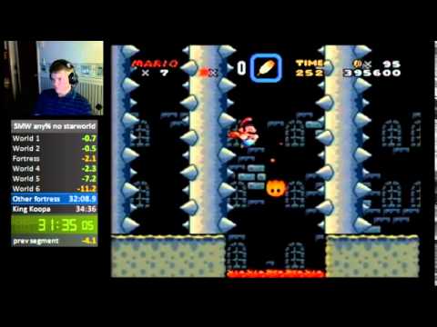 Super Mario World any% No Star world PB (34:12) - 3 / 3