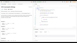 YouTube video 'Isomorphic Strings (LeetCode 205) (Time- O(N))'