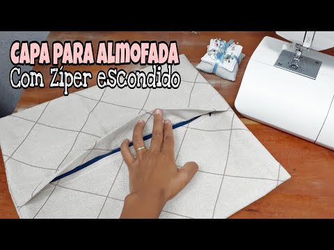 Capa para Almofada com Zíper Escondido