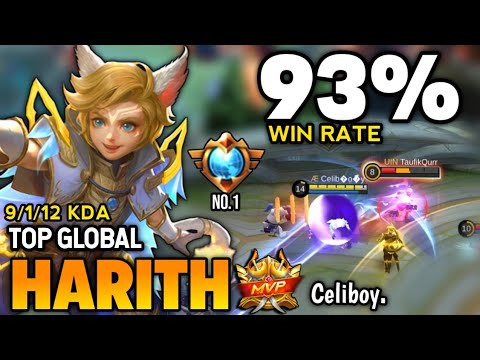 93% WIN RATE! HARITH BEST BUILD 2022 | TOP GLOBAL HARITH GAMEPLAY | MOBILE LEGENDS✓