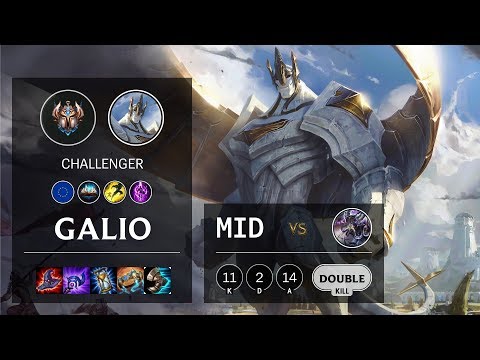 Galio Mid vs Kassadin - EUW Challenger Patch 10.12
