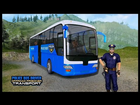 US Police Bus to Transport Prisoners in Offroad bus Driving simulator Game | Android Xaming #4