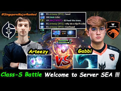 Arteezy vs Gabbi - RTZ Enjoy Server SEA Monster Carry Battle Singapore Major Ranked Dota 2