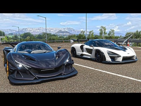 Drag Race NEW Apollo Intensa Emozione vs McLaren Senna | Forza Horizon 4 Racer V8