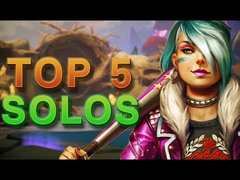 CURRENT TOP 5 SOLO LANE GODS TO PLAY - Smite